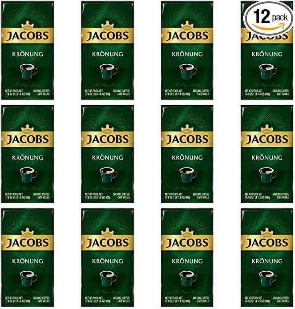 Jacobs Kronung Ground Coffee 500 Gram / 17.6 Ounce (Pack of 12