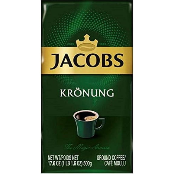 Jacobs Kronung Ground Coffee 500 Gram / 17.6 Ounce (Pack of 1)