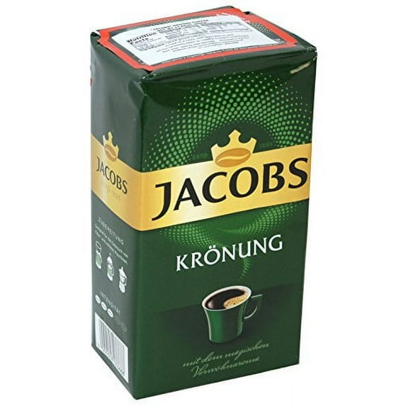 Jacobs Kronung Ground Coffee 500 Gram / 17.6 Ounce (Pack of 3)