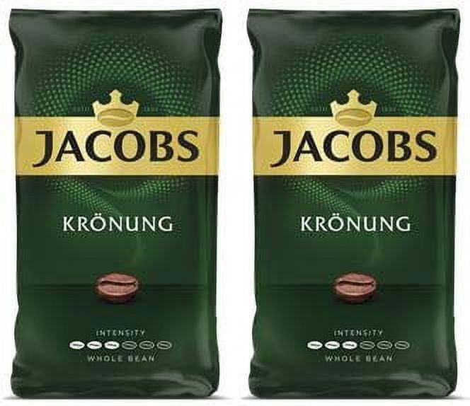 Jacobs Kronung Whole Bean Coffee 500 Gram / 17.6 Ounce (Pack of 2)
