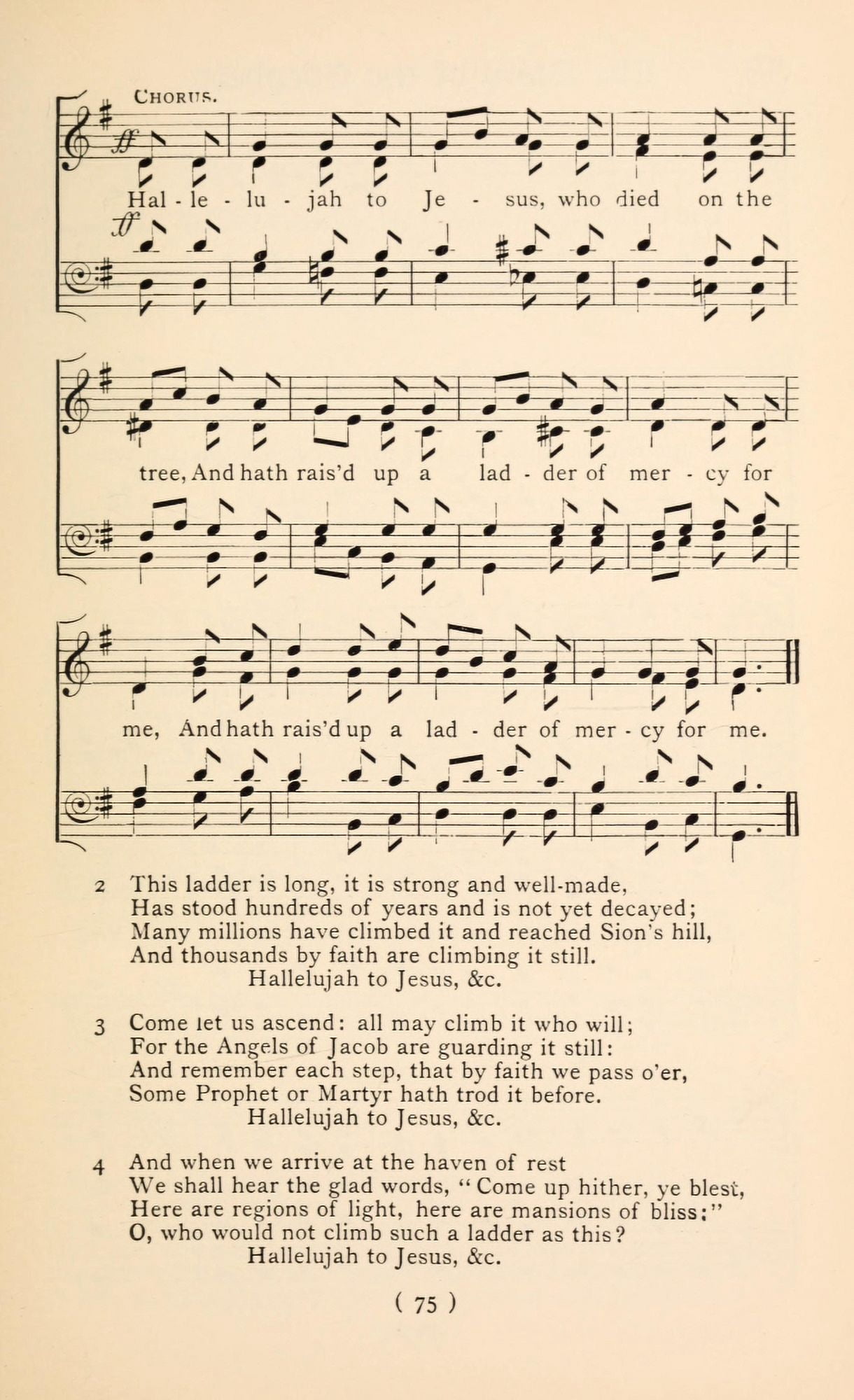 Jacobs Ladder 2 Christmas Carols New & Old 1850 Canvas Art - (18 x 24)