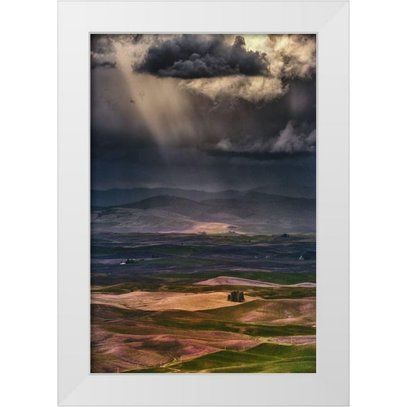 Jacobs, Lydia 11x14 White Modern Wood Framed Museum Art Print Titled - Rain Clouds