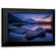 thumbnail image 1 of Jacobs, Lydia 14x10 Black Modern Framed Museum Art Print Titled - Twilight At Trillium Lake, 1 of 5