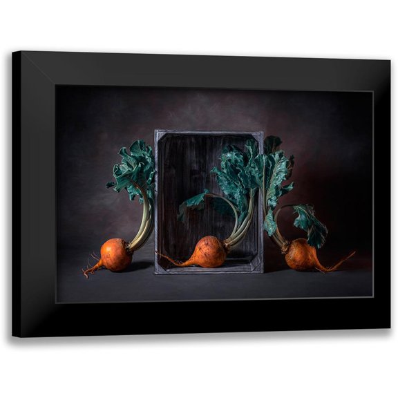Jacobs, Lydia 14x11 Black Modern Framed Museum Art Print Titled - Three Beets