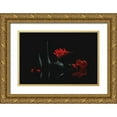 thumbnail image 1 of Jacobs, Lydia 14x11 Gold Ornate Wood Framed with Double Matting Museum Art Print Titled - Red Charming Flower, 1 of 4