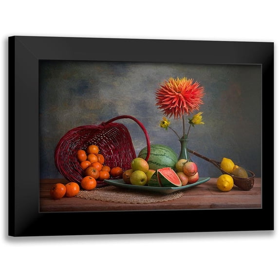 Jacobs, Lydia 24x17 Black Modern Framed Museum Art Print Titled - Fruits