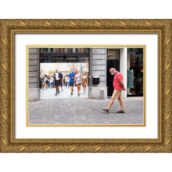 Jacobs, Rudi 18x13 Gold Ornate Wood Framed with Double Matting Museum Art Print Titled - Corona Time