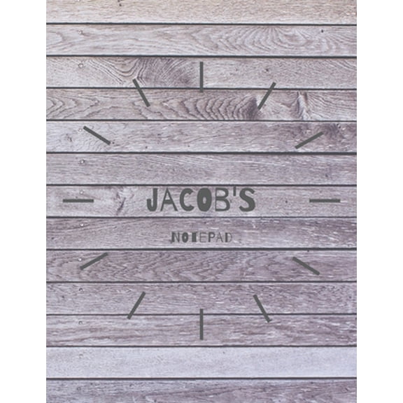 Pre-Owned Jacobs's Notepad: Personalised Notebook Journal: 8.5 x 11 in, 120 page Wide Ruled Lined Notebook with Margin. Notepad, Personal Diary, T (Paperback) 1692408038 9781692408039