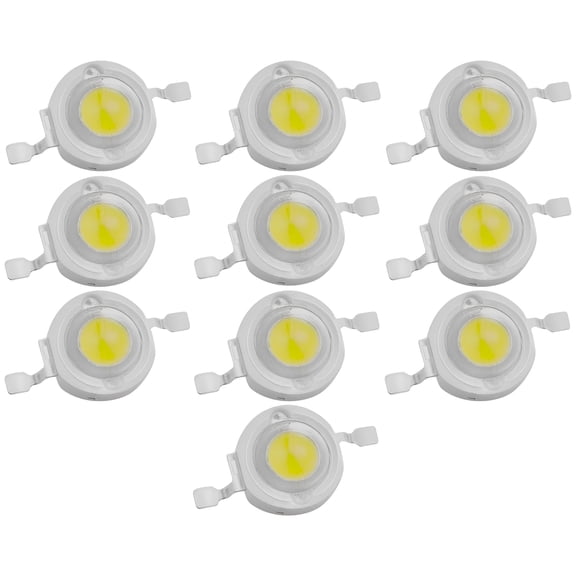 JacobsParts 10-pack High Power 3W 700mA 3.0V LED Chips (490-495nm) DIY Lighting