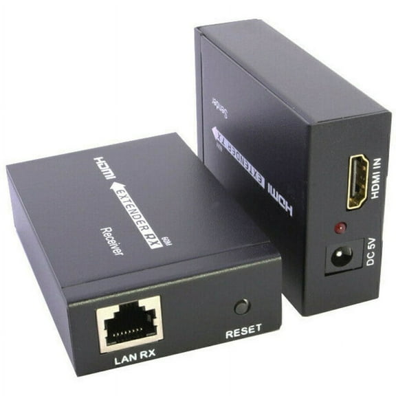 JacobsParts HDMI Extender up to 200ft over Cat5 Cat6 Ethernet Network LAN Cable 60m 1080P