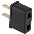 thumbnail image 1 of JacobsParts KLH-0901 EU Euro Europe to US USA Power Jack Wall Plug Socket Converter Travel Adapter (6-Pack), 1 of 3
