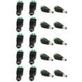 thumbnail image 1 of JacobsParts Male and Female DC Power Jack & Plug Screw-on Wire Connector 5.5mm x 2.1mm for 12V/24V LED Strip and Electronics (50 Pairs), 1 of 1