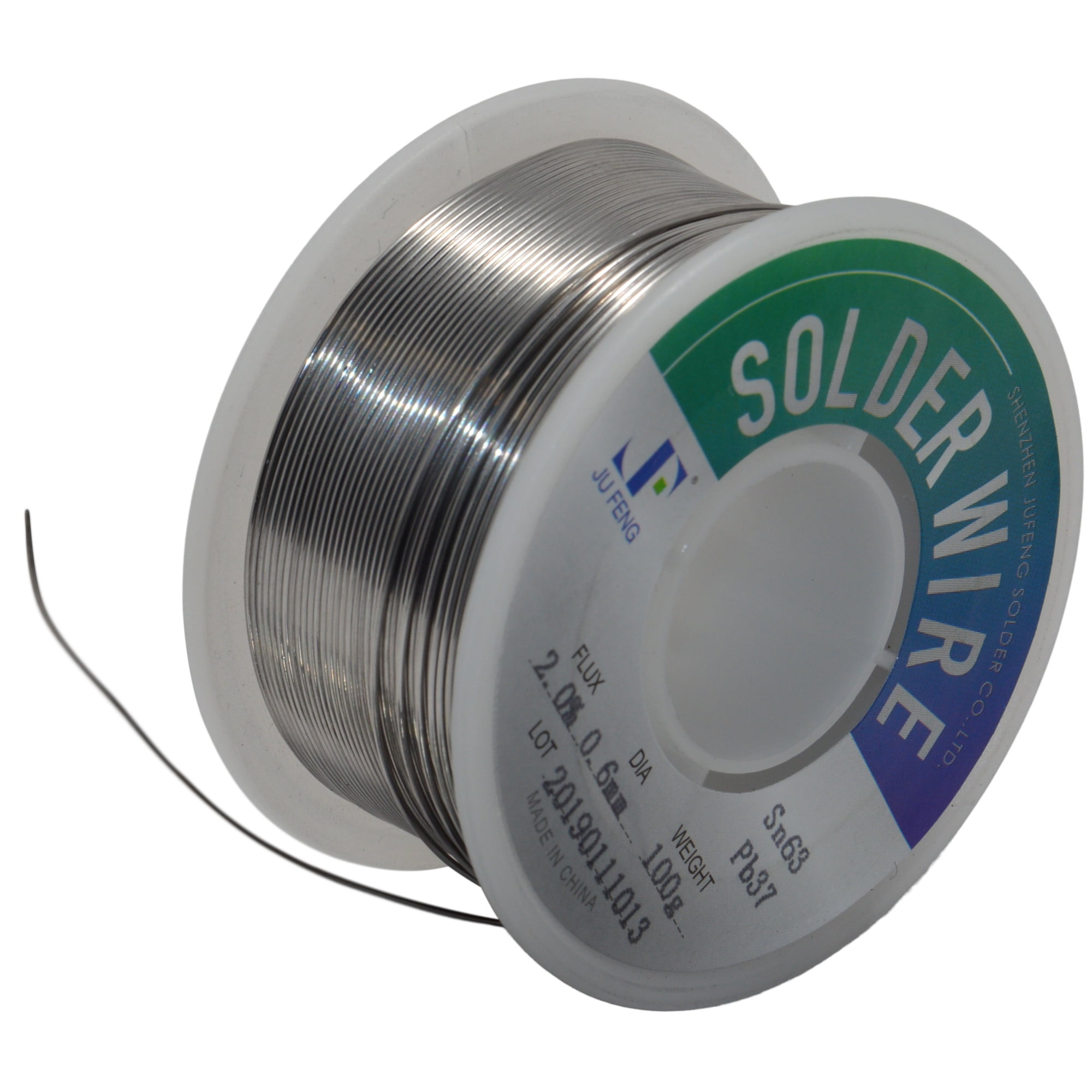 JacobsParts Rosin Core Solder 63/37 Leaded Electronics Solder, 0.6mm (100g) 65ft