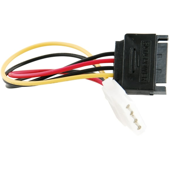 JacobsParts SATA Power Female to Molex Male Adapter Converter Cable, 6-Inch