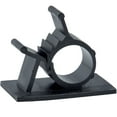thumbnail image 1 of JacobsParts V1 Adhesive Cable Management Clips, 0.6 Inch Adjustable Clamp, Black (25 Pack), 1 of 4