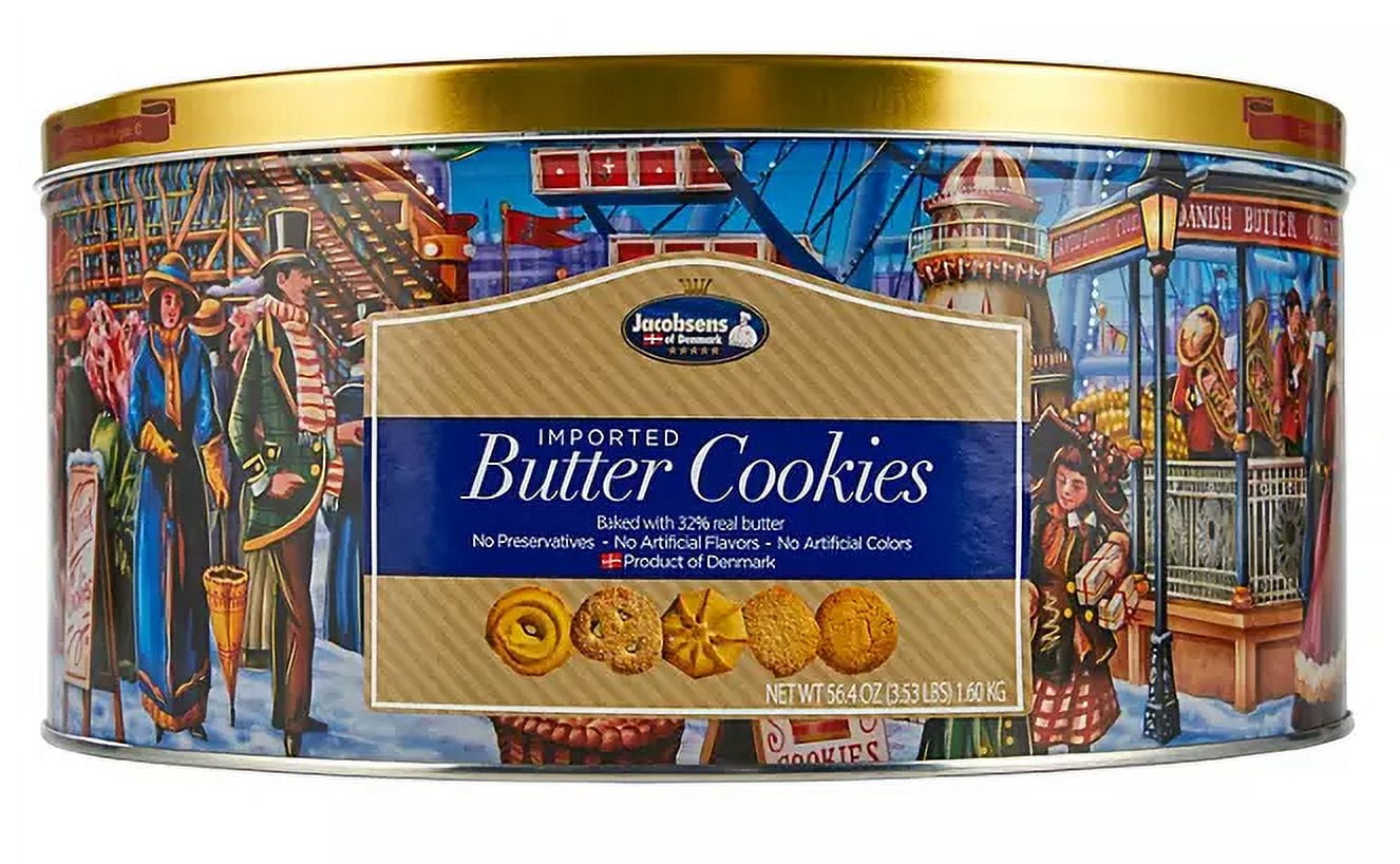 Jacobsen's Danish Butter Cookies 56.4 oz (3.53 lbs) IN STOCK