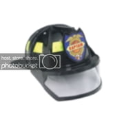 Jacobson Hat Company Mens Plastic Fireman Helmet with Visor, Black, Adult