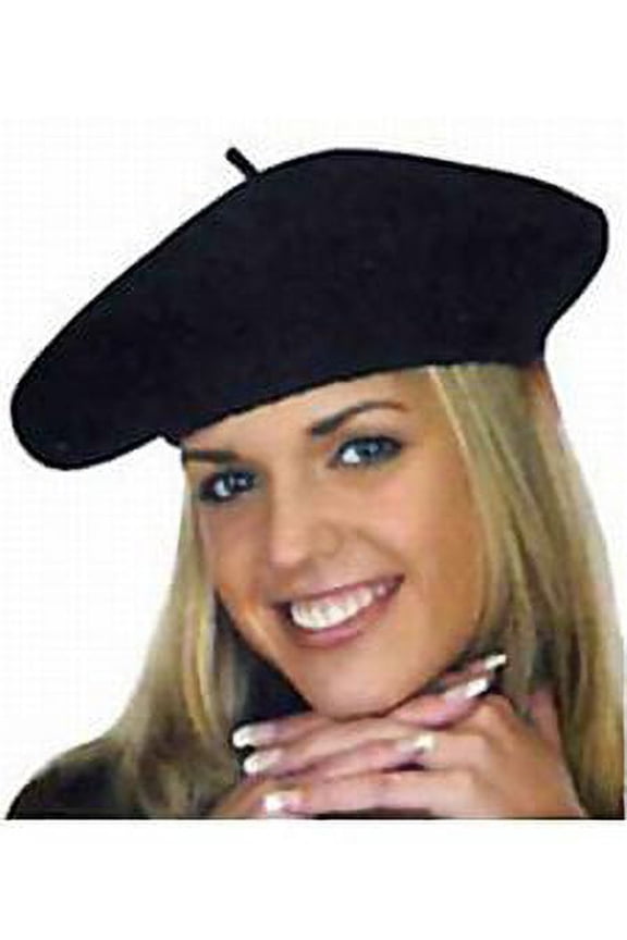 Company Women's Wool Beret, Black, Adult