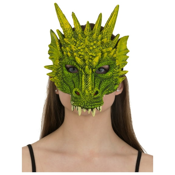 Jacobson Hat Green Rubber Dragon Mask Costume Accessory