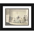 thumbnail image 1 of Jacobus Buys 18x14 Black Ornate Wood Framed Double Matted Museum Art Print Titled - Session of Supervisory Directors Receiving the Liberal Dated, or 50th Medal, 12 September 1747 (1748), 1 of 5