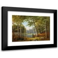 thumbnail image 1 of Jacobus Johannes van Poorten 24x18 Black Modern Framed Museum Art Print Titled - Redwild Am Walddteich (1894), 1 of 5