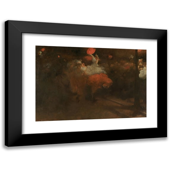 Jacobus van Looy 18x14 Black Modern Framed Museum Art Print Titled - Orange Festival (1890 - 1892)