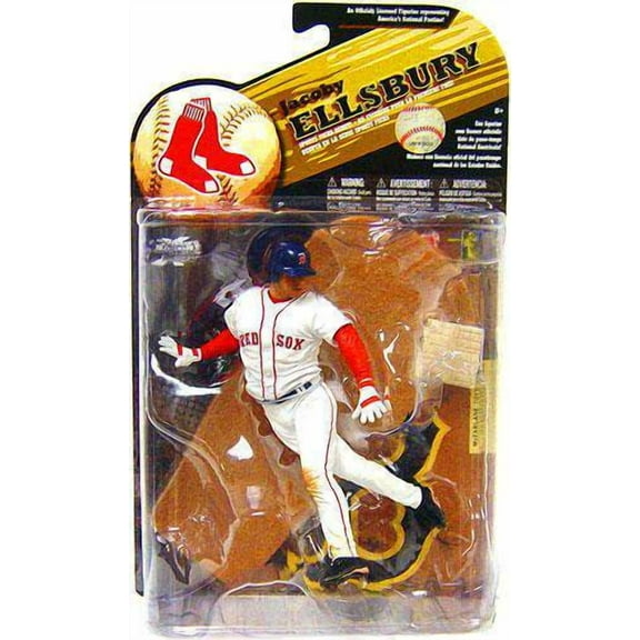 Jacoby Ellsbury Action Figure White Jersey Sports Picks Series 25 MLB