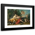 thumbnail image 1 of Jacopo Amigoni 14x11 Black Modern Framed Museum Art Print Titled - Venus and Adonis, 1 of 5