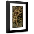 thumbnail image 1 of Jacopo Bassano 13x24 Black Modern Framed Museum Art Print Titled - Angel of the Annunciation, 1 of 5