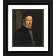 thumbnail image 1 of Jacopo Bassano 20x23 Black Ornate Framed Double Matted Museum Art Print Titled: Portait of a Bearded Man, Bust Length, 1 of 5