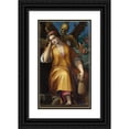 thumbnail image 1 of Jacopo Ligozzi 12x18 Black Ornate Wood Framed Double Matted Museum Art Print Titled - Allegory of Avarice, 1 of 5