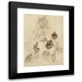 thumbnail image 1 of Jacopo Palma il Giovane 14x18 Black Modern Framed Museum Art Print Titled - Studies of the Virgin and Child with Saints (C. 1611), 1 of 5