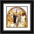 thumbnail image 1 of Jacopo Pontormo 2x Matted 20x20 Black Ornate Framed Art Print 'Christ before Pilate', 1 of 2