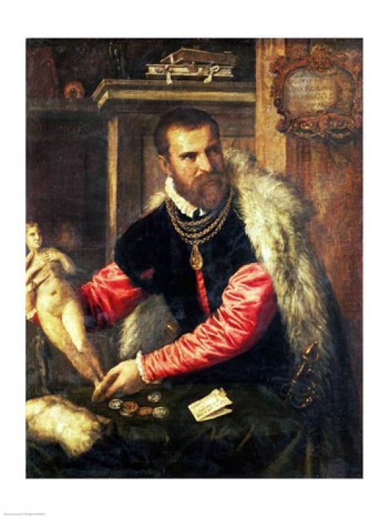 Jacopo Strada Canvas Art - Titian (18 x 24)