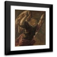 thumbnail image 1 of Jacopo Tintoretto 12x14 Black Modern Framed Museum Art Print Titled - Angel from the Annunciation to the Virgin (1560 - 1585), 1 of 5