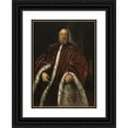 thumbnail image 1 of Jacopo Tintoretto 19x24 Black Ornate Framed Double Matted Museum Art Print Titled: A Procurator of Saint Mark's (C. 1575-1585), 1 of 5