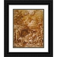 thumbnail image 1 of Jacopo Zucchi 12x14 Black Ornate Wood Framed Double Matted Museum Art Print Titled: The Age of Gold (1565), 1 of 5
