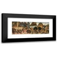 thumbnail image 1 of Jacopo del Sellaio 24x11 Black Modern Framed Museum Art Print Titled - Scenes from the Story of the Argonauts (ca. 1465), 1 of 1