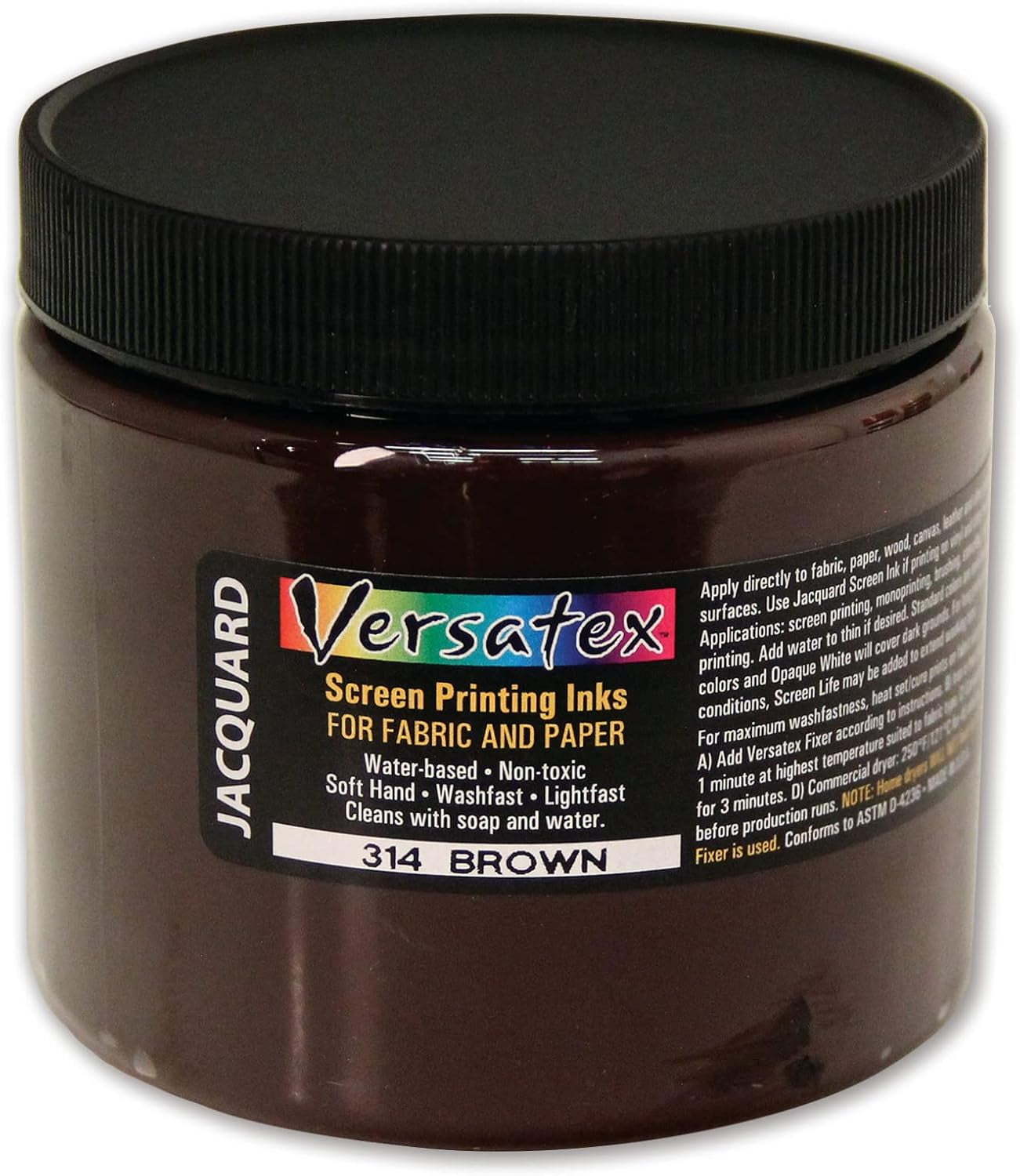 Jacquard, 16 oz, Brown Versatex Screen Printing Inks