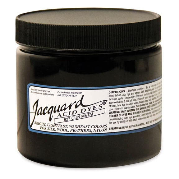 Jacquard Acid Dye - Gun Metal, 8 oz