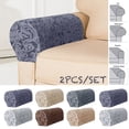 thumbnail image 1 of Jacquard Arm Covers, Stretch Armrest Covers for Sofas and Chairs Arm Covers Keep Home Clean, Scratch-Resistant Sofa Arm Covers Protect and Decorate Your Sofa, 1 of 5