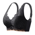 thumbnail image 1 of Jacquard Back Support Posture Bra Comfortable Convenient Cotton Bras Convertible Bra Charm Front Snap Closure Bras, 1 of 5