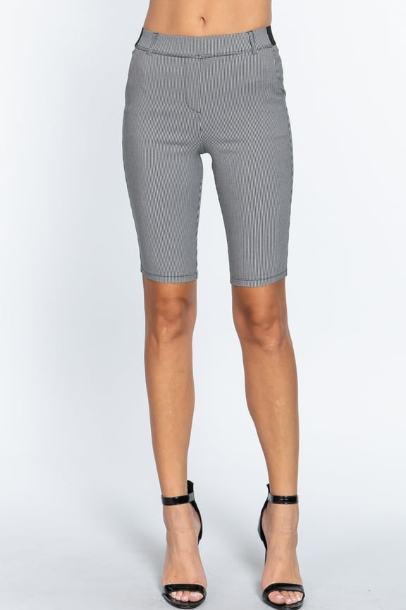 Jacquard Bengaline Bermuda Pants L