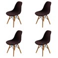 thumbnail image 1 of Jacquard Dining Chair Covers Set of 4, Mid Century Modern Dining Room Chair Slipcovers Stretch Shell Chair Cover Lounge Armless Chair Protectors for Home Kitchen Dining Room, 1 of 5