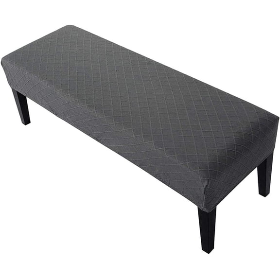 Jacquard Dining Room Bench Covers, Stretch Spandex Upholstered Slipcover, Anti-Dust Removable Washable Seat Protector for Living Room, Kitchen