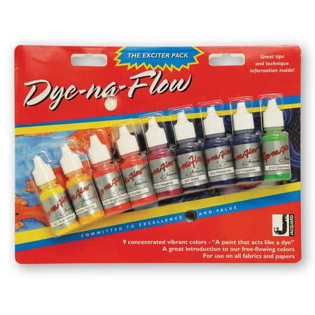 Dye-Na-Flow Exciter Pack - 9 Color Set, 1/2 Oz