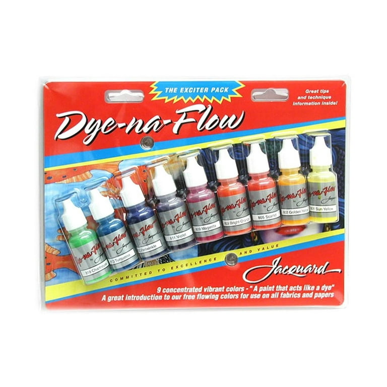 Jacquard Dye-Na-Flow Fabric Paints Exciter Set