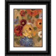 thumbnail image 1 of Jacquard Floral I Crop 2x Matted 20x24 Black Ornate Framed Art Print by Vassileva, Silvia, 1 of 2