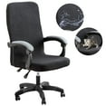 Jacquard High Back Office Chair Cover Stretchable Desk Chair Covers