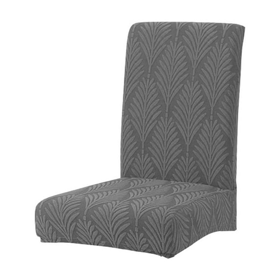 Jacquard Leaf Print Stretch Chair Cover Full Elastic Spandex Dining Chair Slipcovers 45x40x40cm Hotel Home Decor Universal Fit Decor Covers